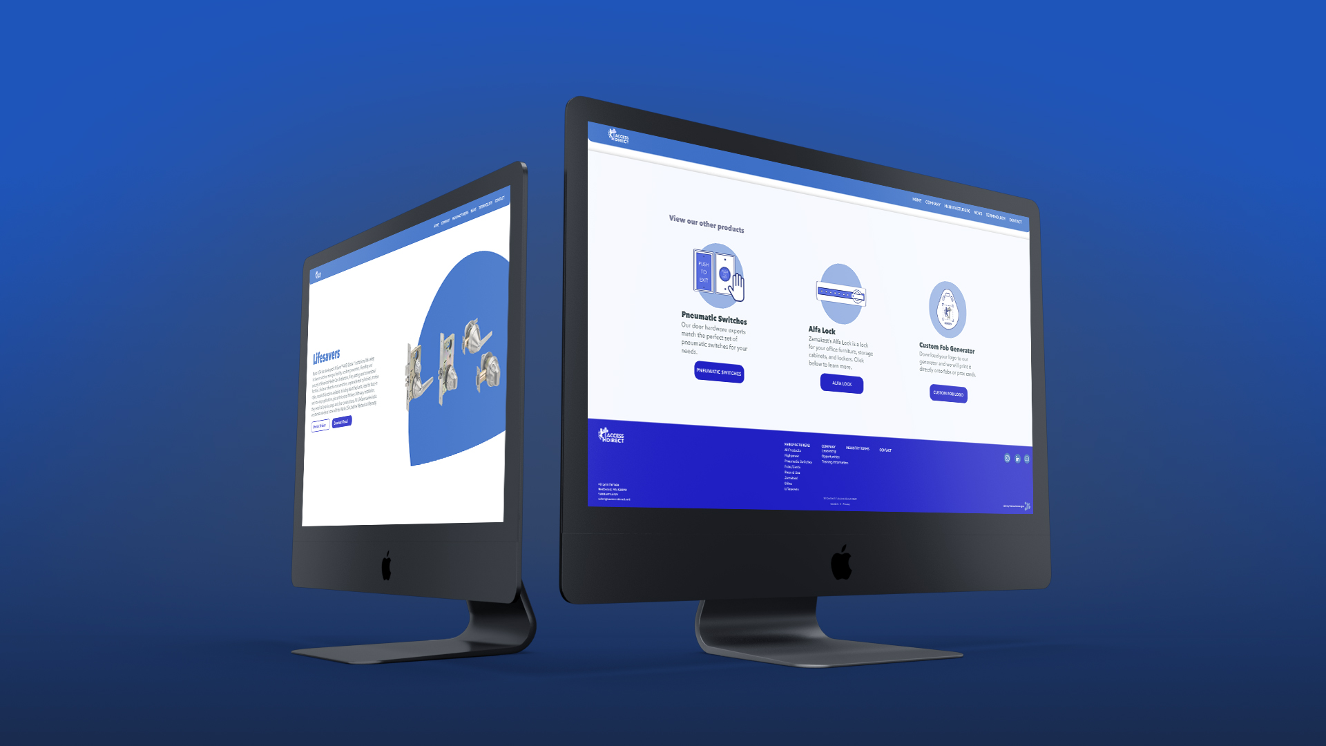 Access Direct website shown across desktop screens