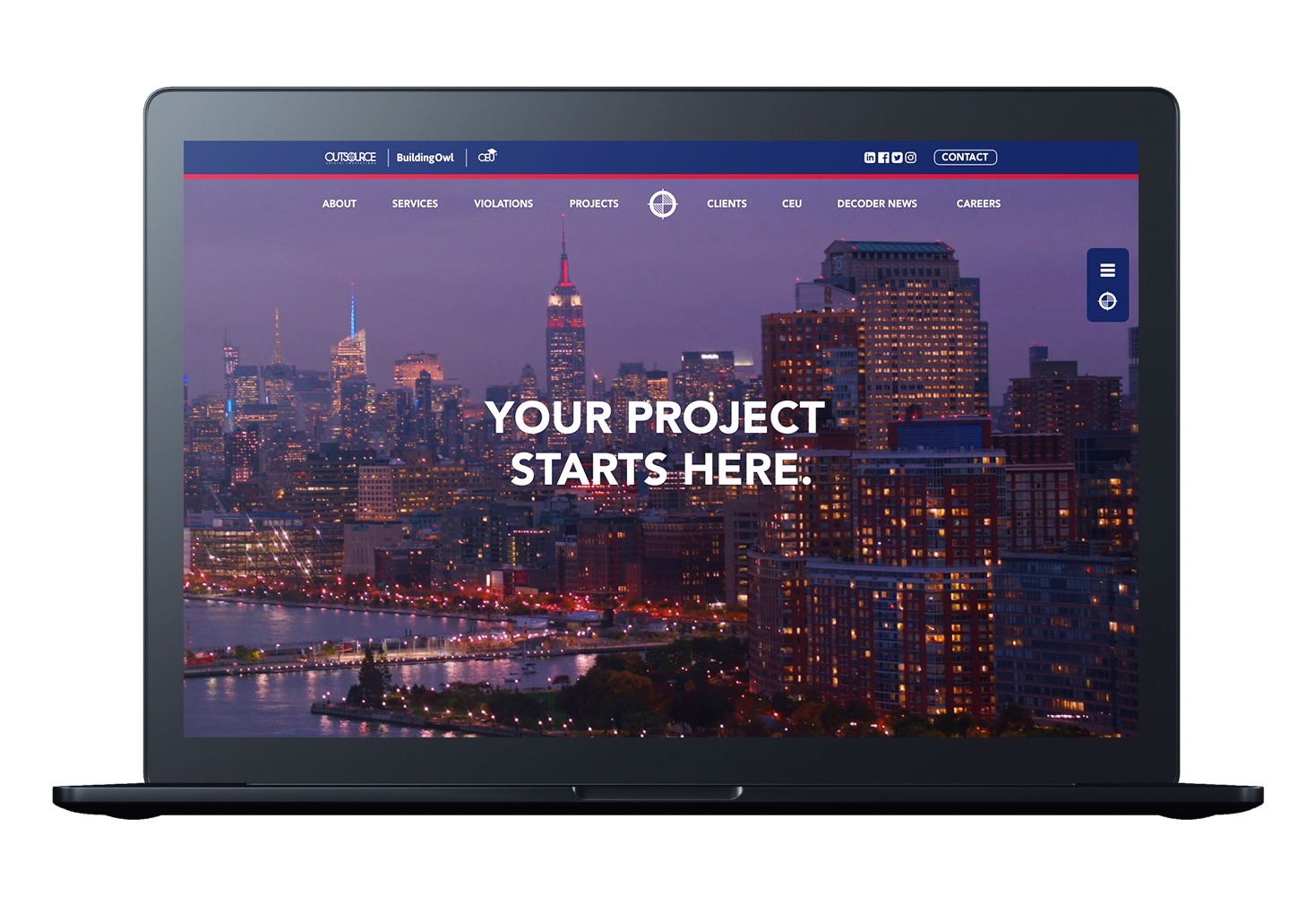 Outsource parent brand website on Macbook