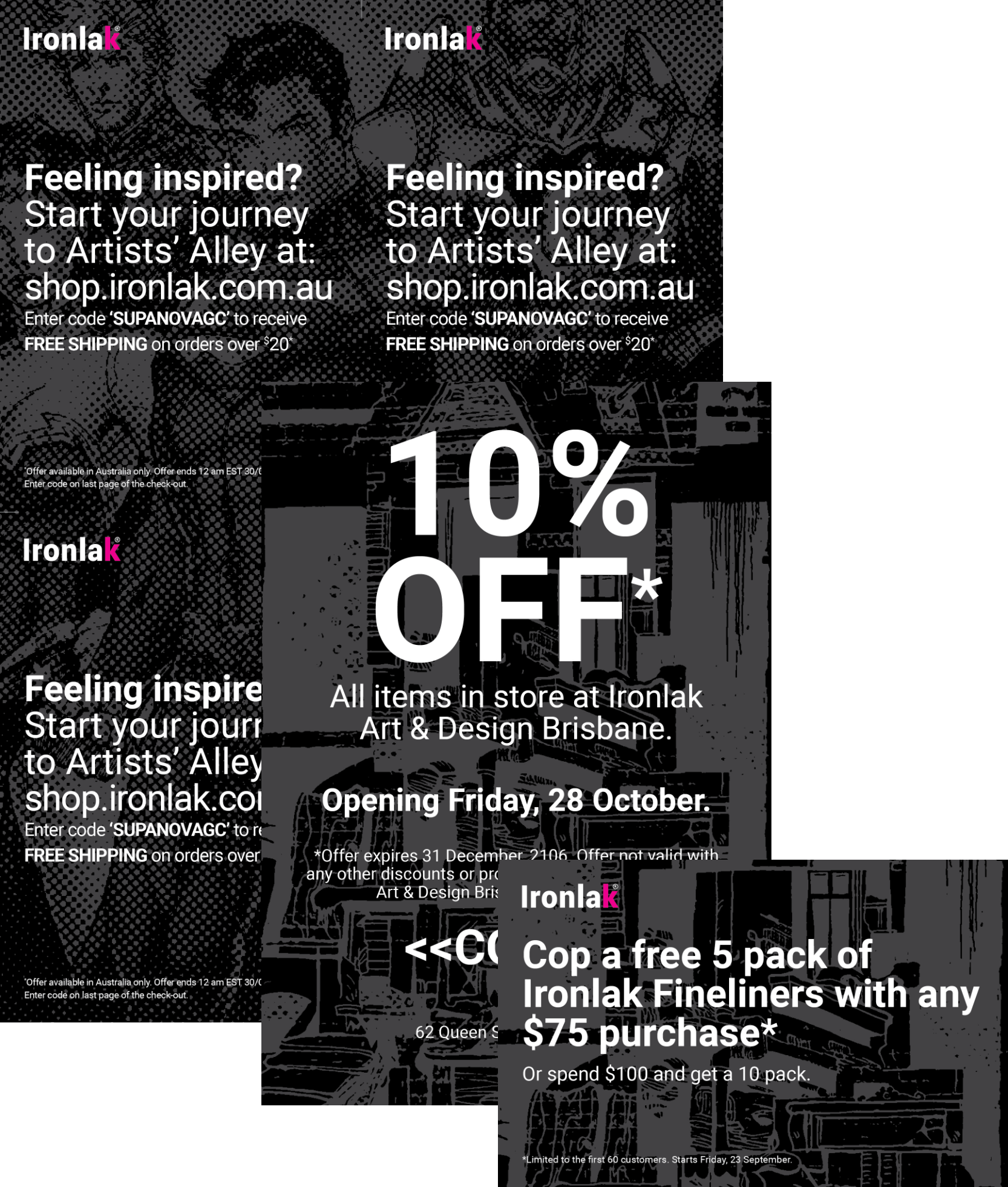 Ironlak ad layout exploration