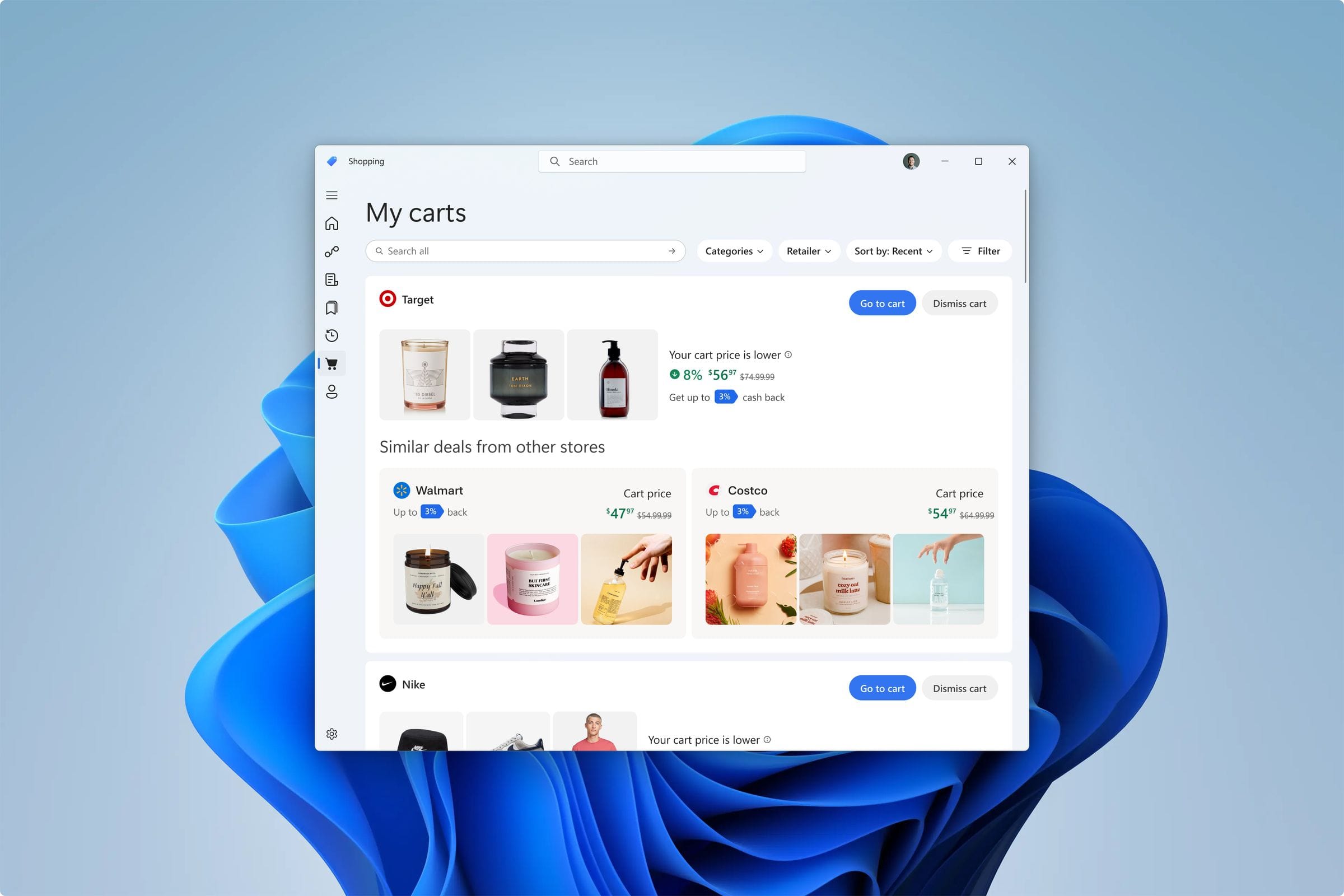 Journeys high-information feed layout with dense recommendation modules