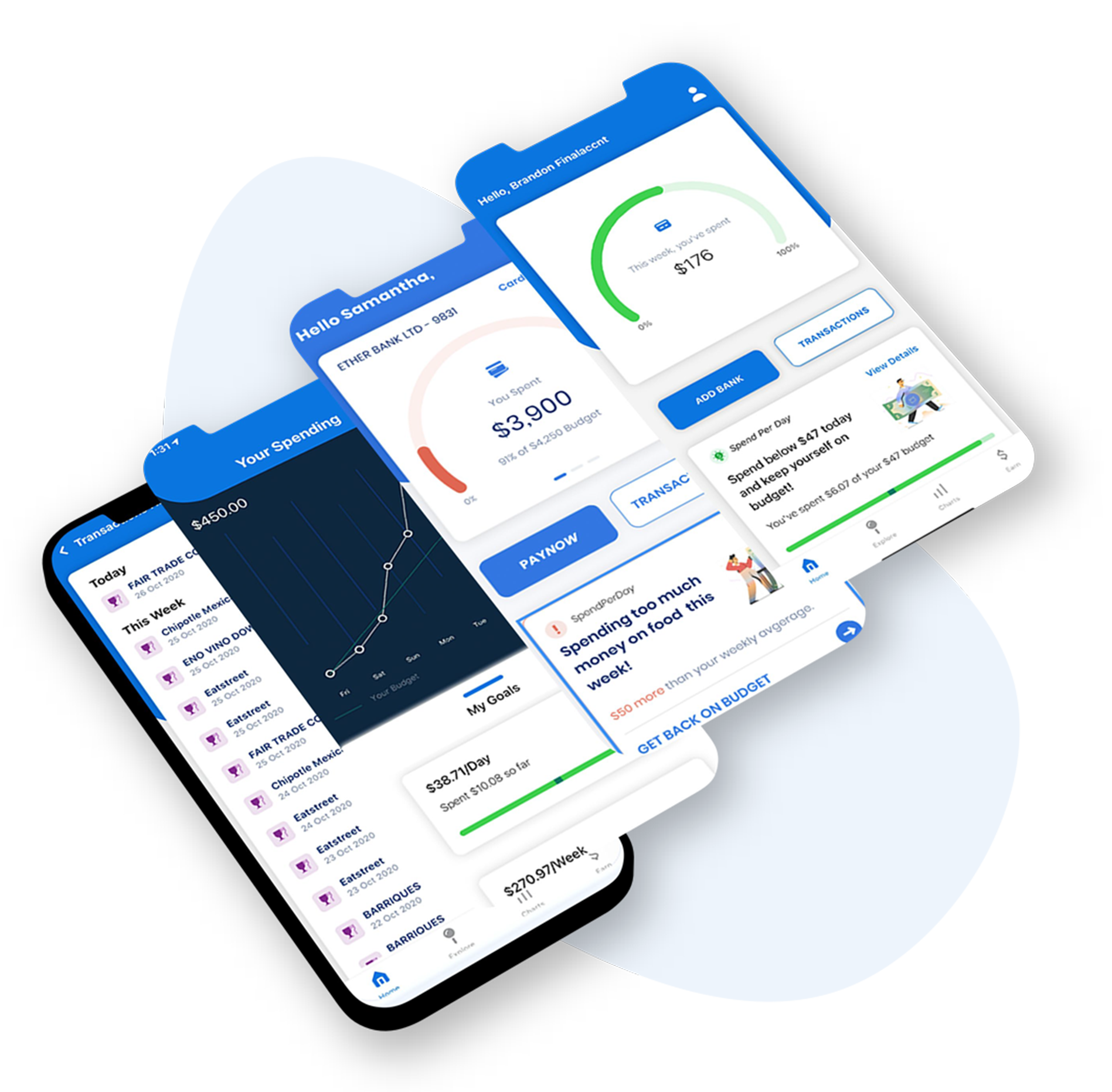 Leysi dashboard on a single iPhone