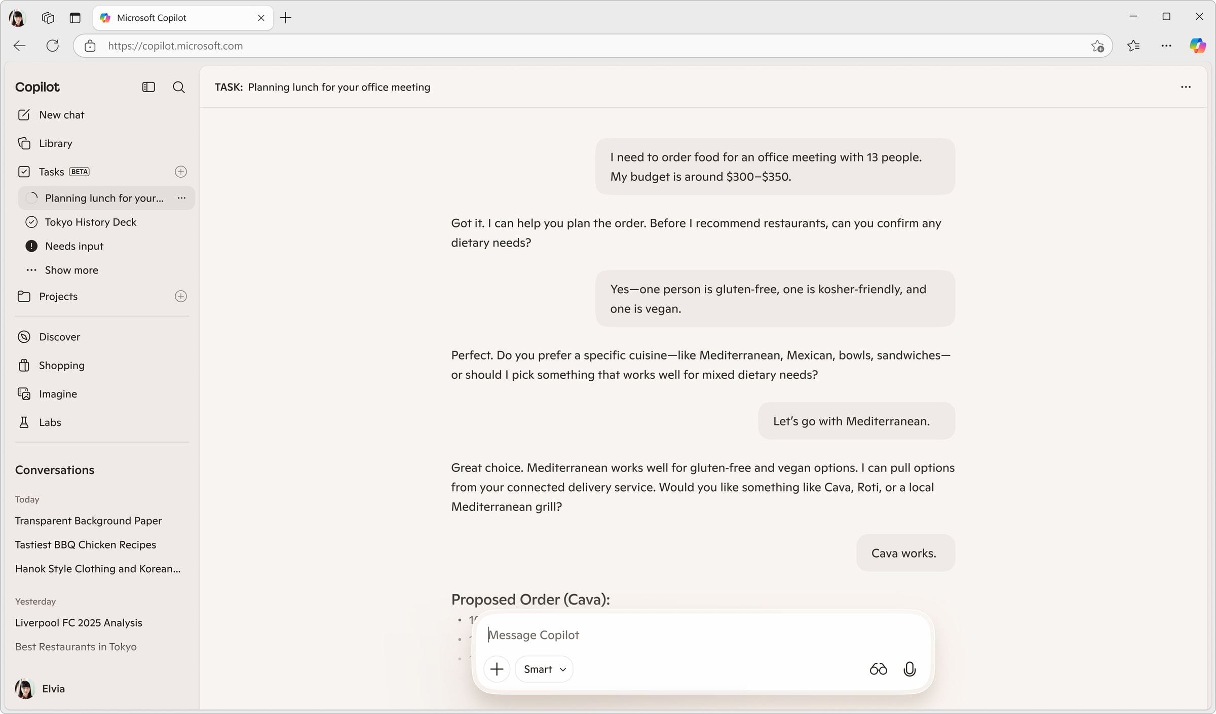 DoorDash group planning, overview